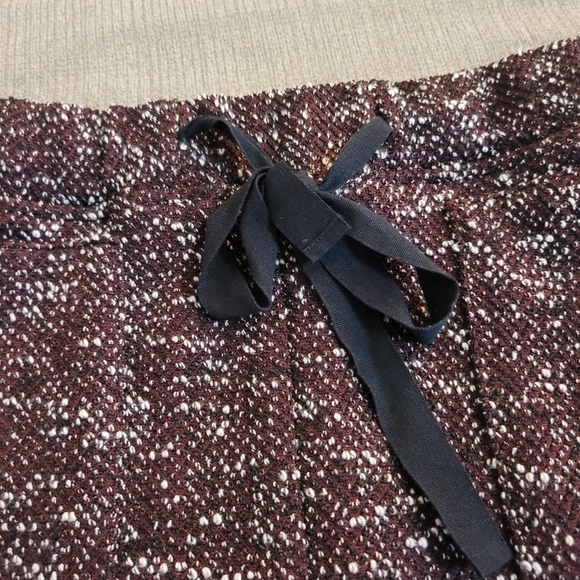 LOFT Dark Purple Black Casual Boho Skirt with Waist Tie and Pockets - Picture 4 of 7